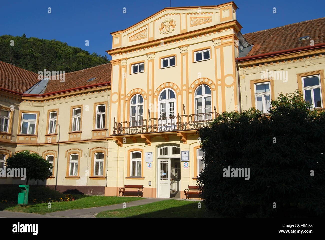Thermalbad Kurhaus, Trencianske Teplice, Trencin Region, Slowakei Stockfoto