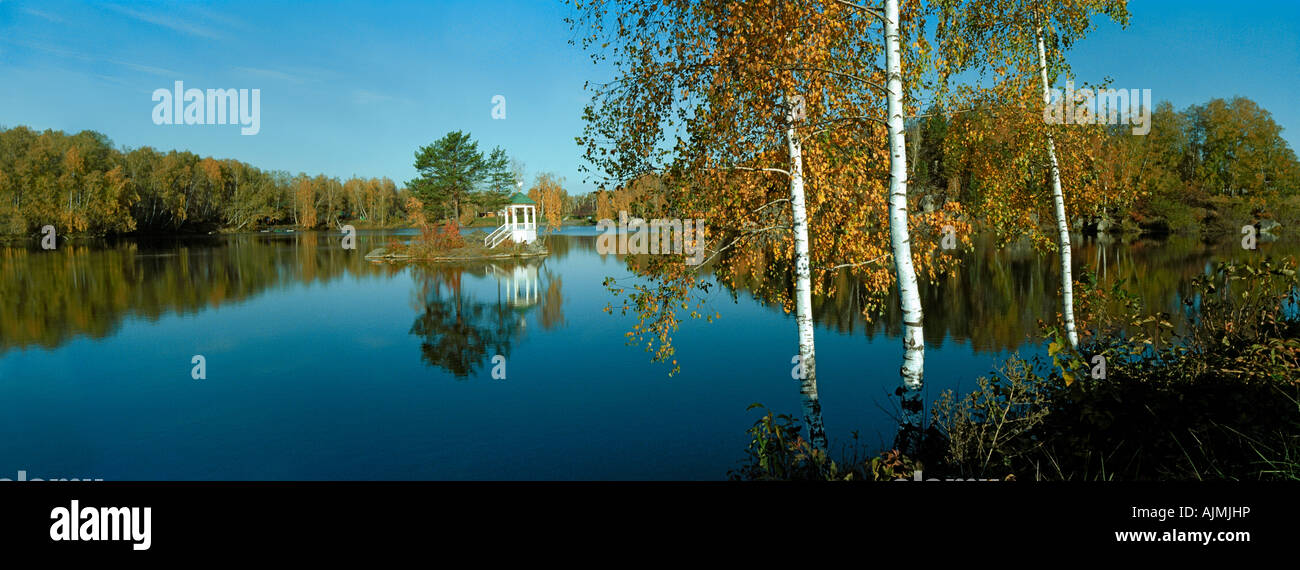 Aya-See. Altai-Gebirge. Sibirien. Russische Föderation Stockfoto