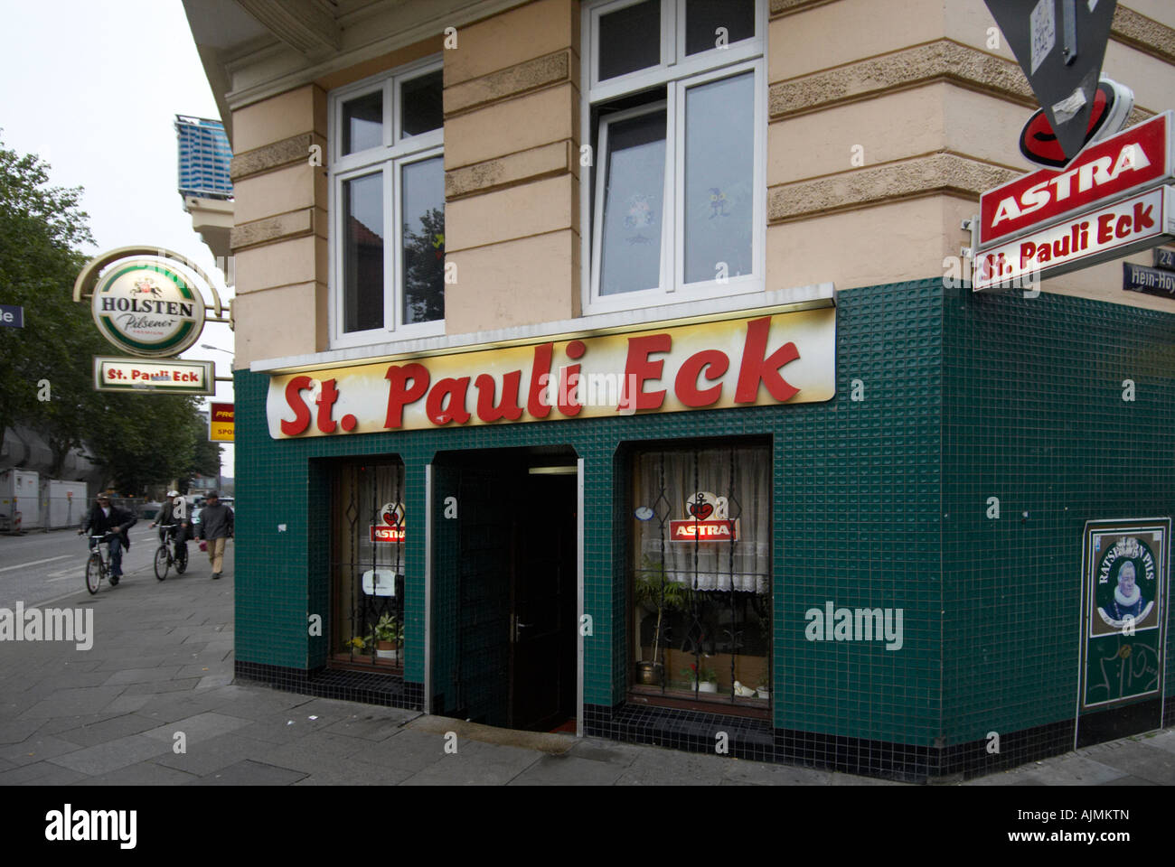 St Pauli Eck auf der Reeperbahn in S t Pauli Hamburg Stockfoto