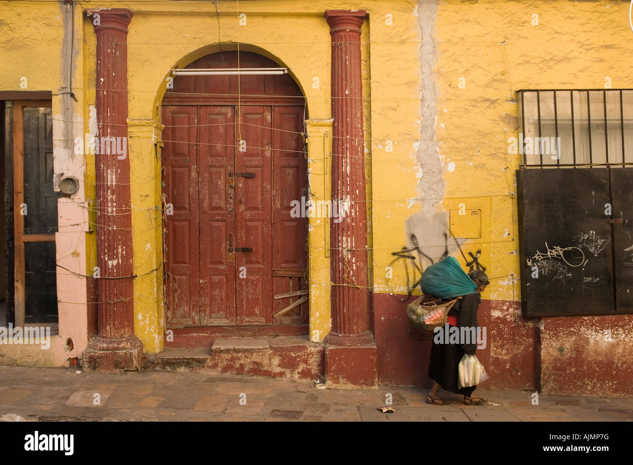 Die koloniale Architektur von San Cristobal de Las Casas Chiapas Provinz Mexiko Stockfoto