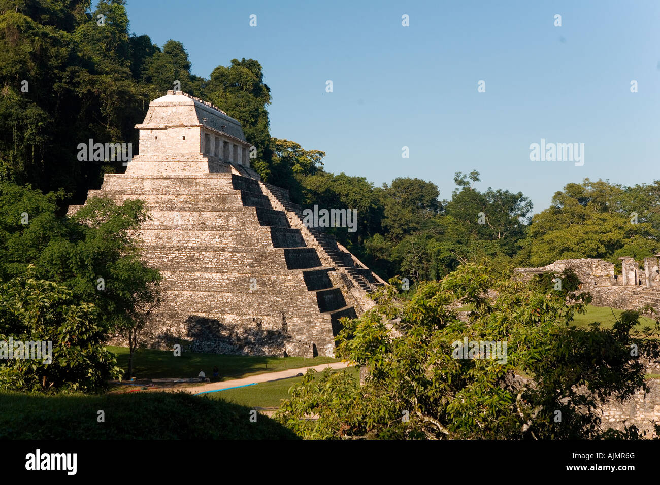 Die antike Maya-Stätte von Palenque Chiapas Provinz Mexiko 2005 Stockfoto