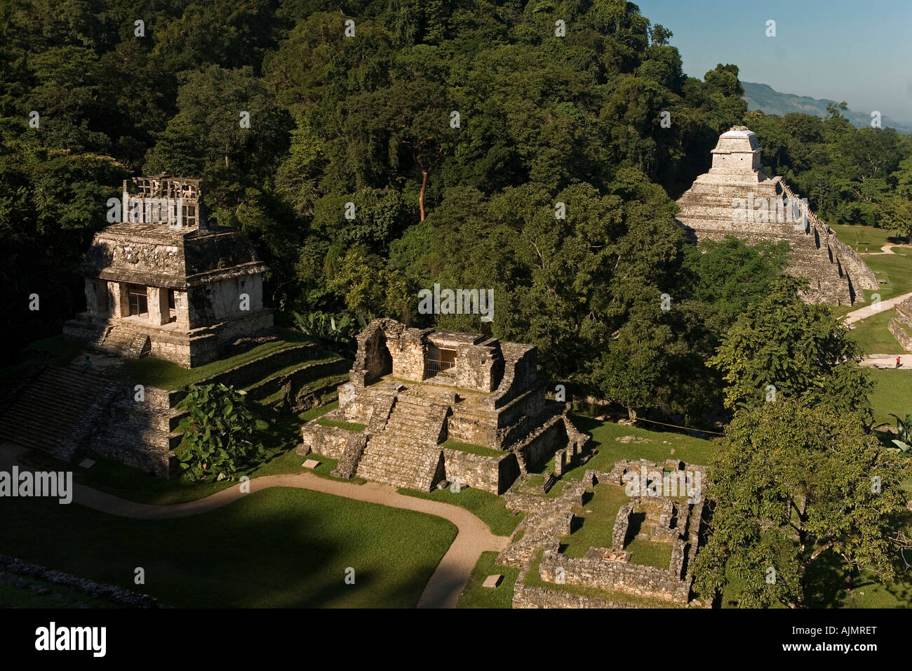 Maya-Stätte von Palenque Chiapas Provinz Mexiko 2005 Stockfoto
