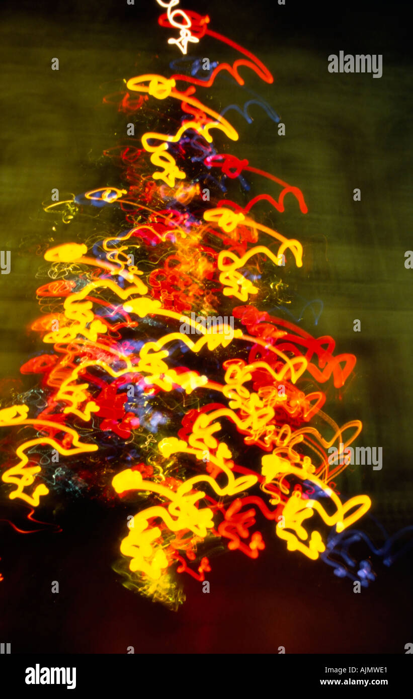 Weihnachtsbeleuchtung Stockfoto