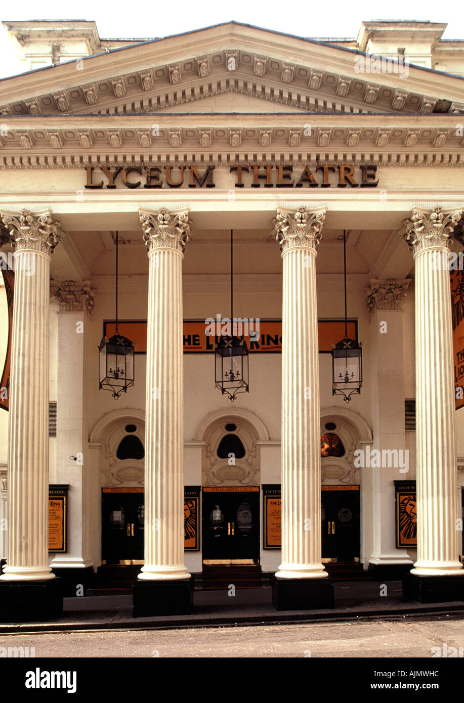 Eingang zum Lyceum Theatre in London Stockfoto