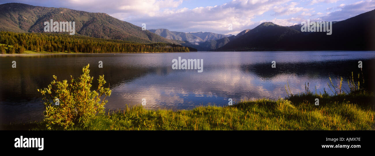 Firehole Ranch See Hebgen in der Nähe von West Yellowstone Montana USA Panorama Stockfoto