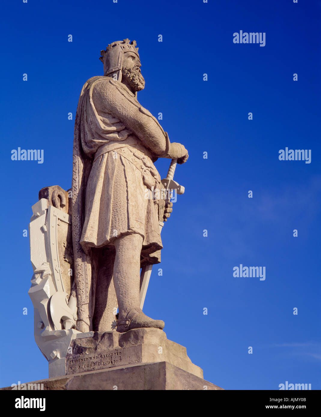 Statue von Robert the Bruce, König der Schotten, Stirling, Schottland, UK Stockfoto