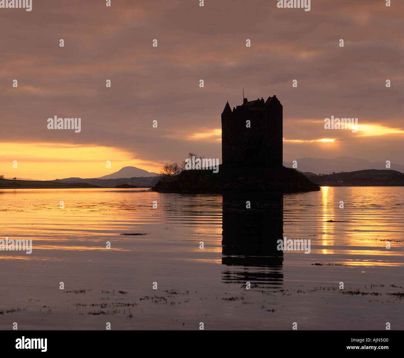 Castle Stalker Appin Argyll Scotland UK Stockfoto