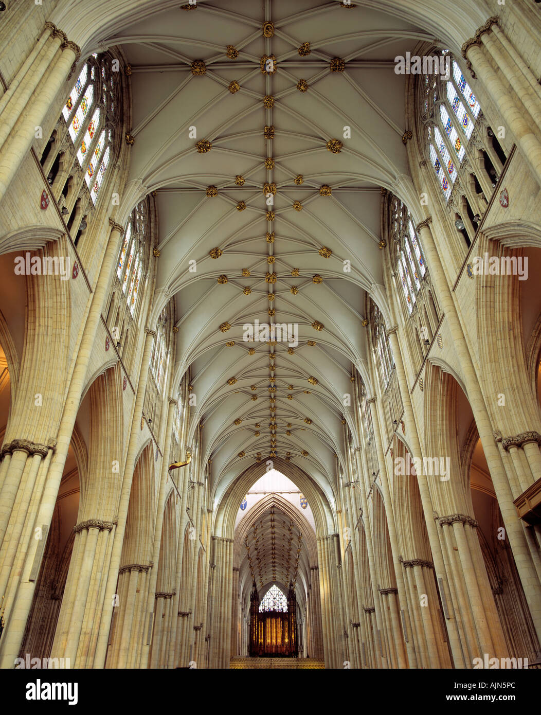 York Minster innen Yorkshire England UK Stockfoto
