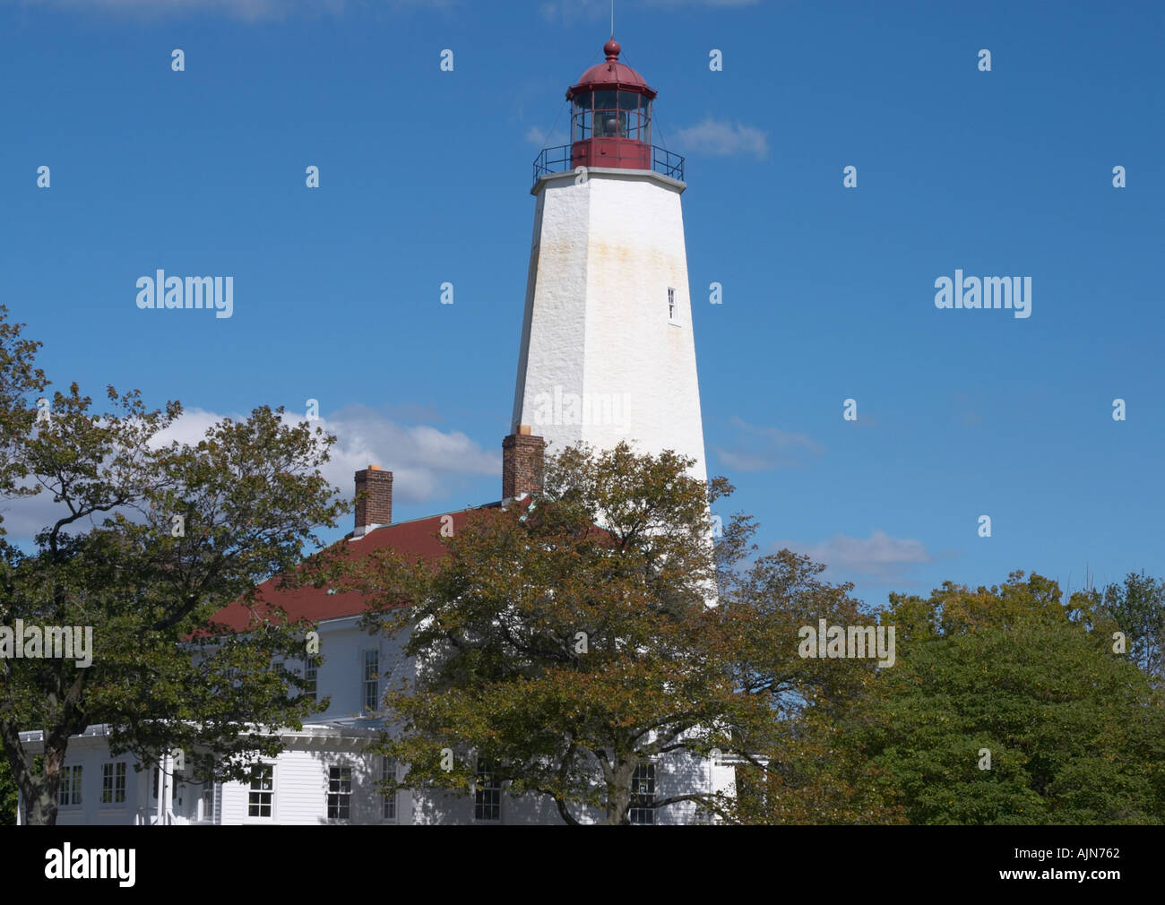 Sandy Hook Lighthouse Stockfoto