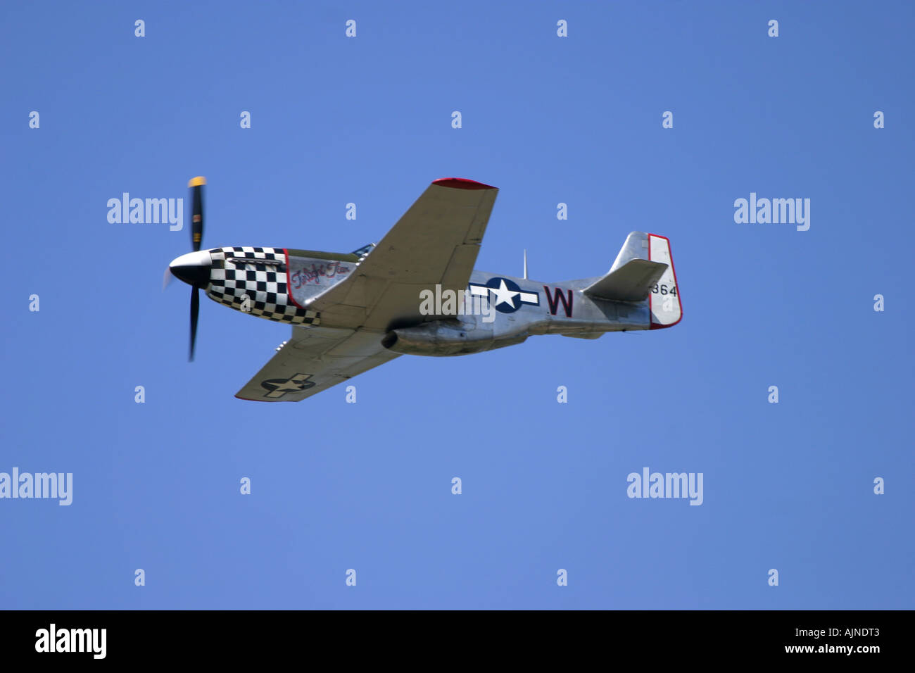 Nordamerikanischer Mustang P-51C/D Stockfoto