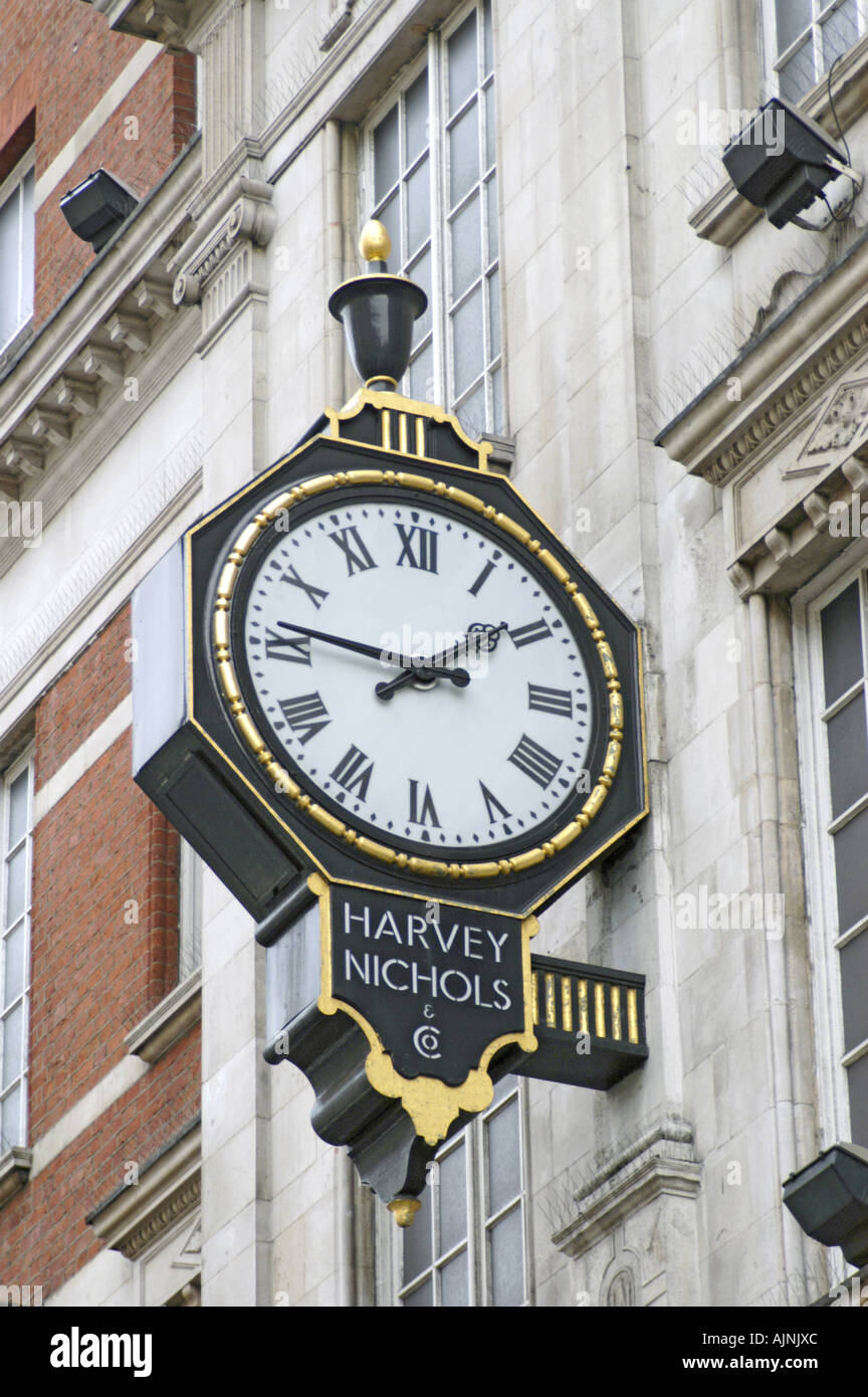 Harvey Nichols Clock Stockfoto