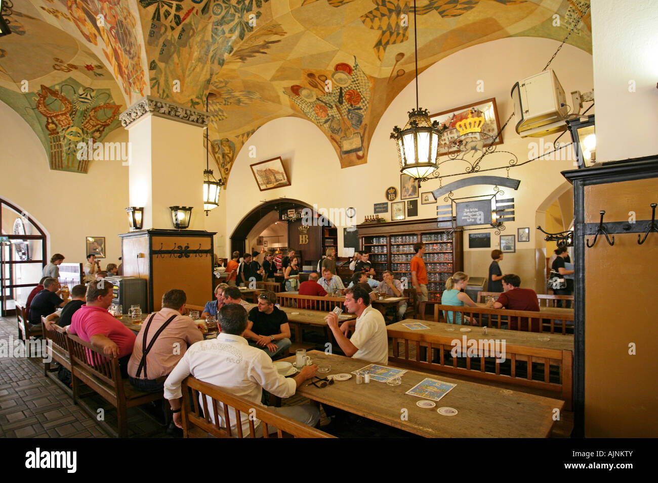 Hofbrauhaus München Oberbayern Bayern Deutschland Stockfoto