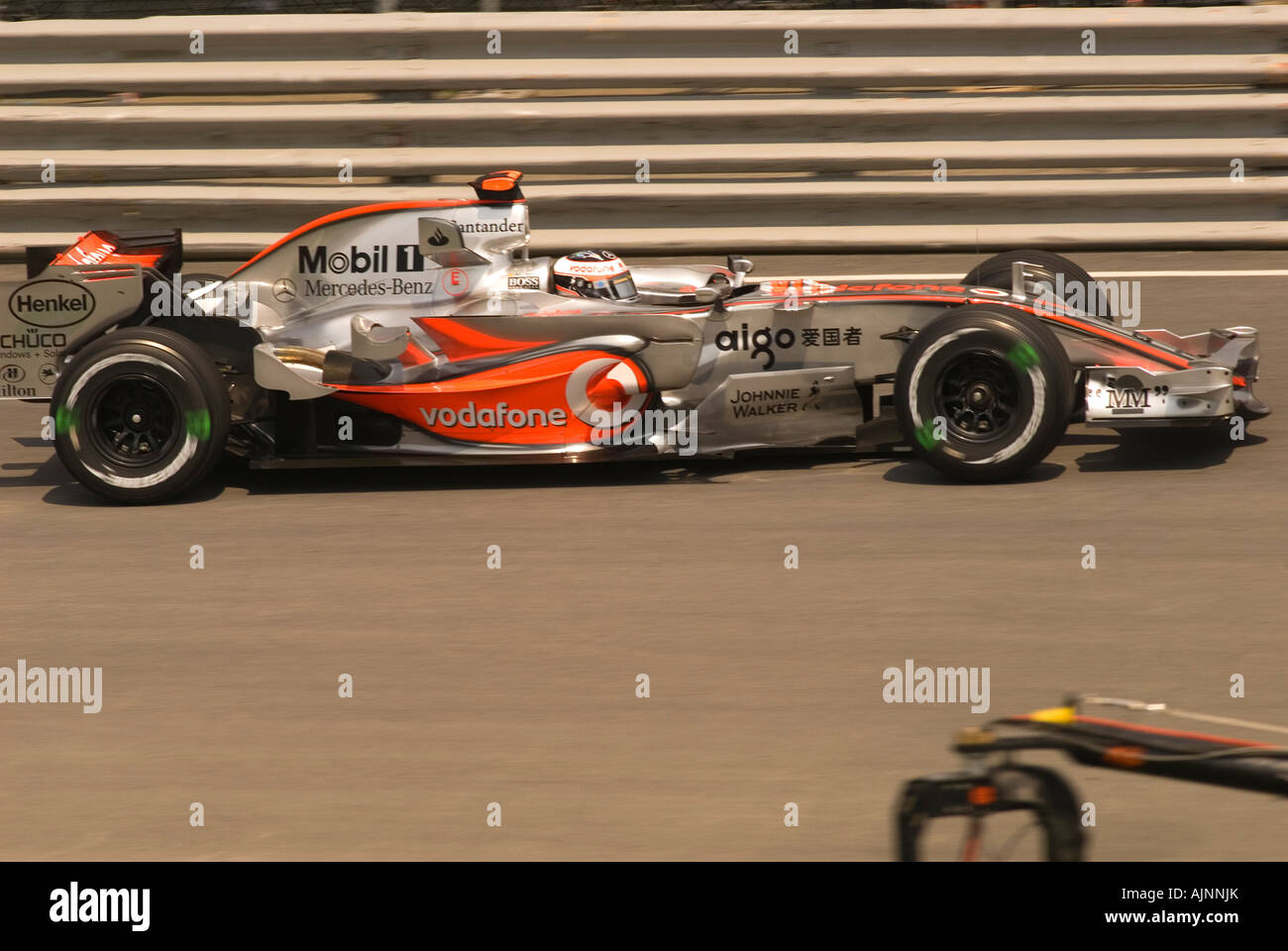 Formel 1-Ex-Champion Fernando Alonso aus Spanien auf der Montreal 2007 Grand Prix Juni 08/2007. Stockfoto