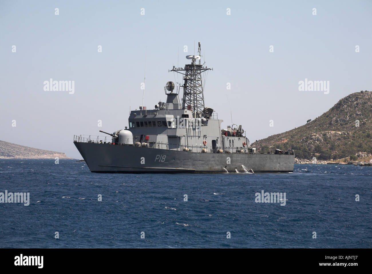 Stock Foto von Meis griechischen Insel Aegean Marine Kanonenboot Stockfoto