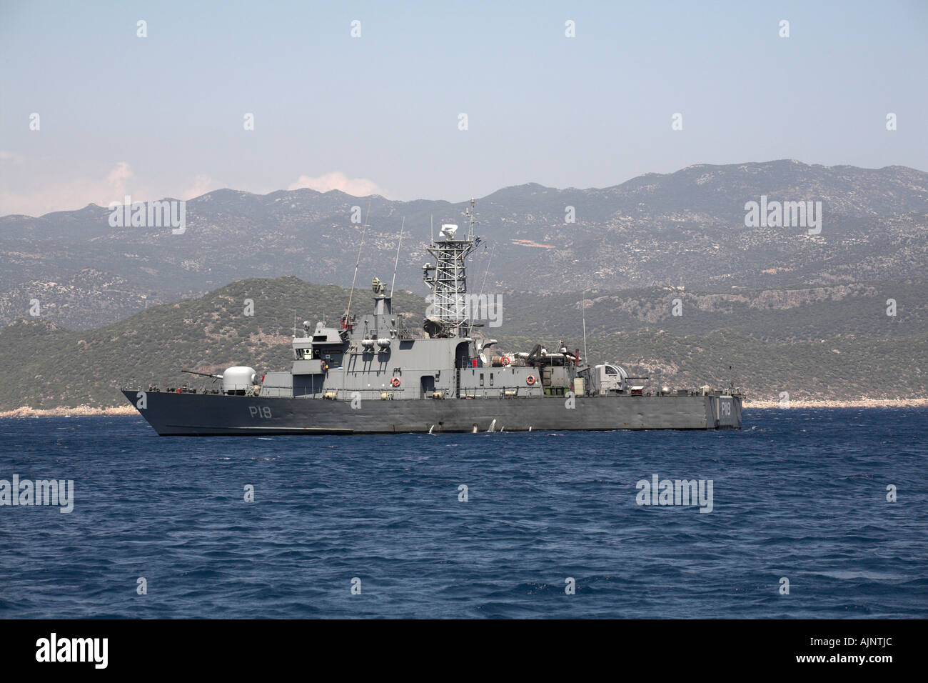 Stock Foto von Meis griechischen Insel Aegean Marine Kanonenboot Stockfoto
