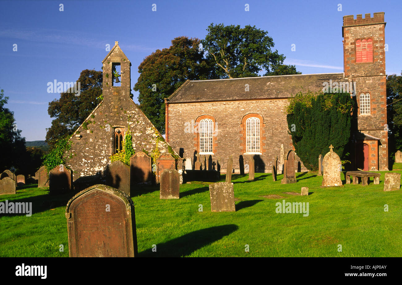 Parton Kirche und Friedhof am Rande des Loch Ken Ruhestätte des berühmten Physikers James Clerk Maxwell Castle Douglas Stockfoto