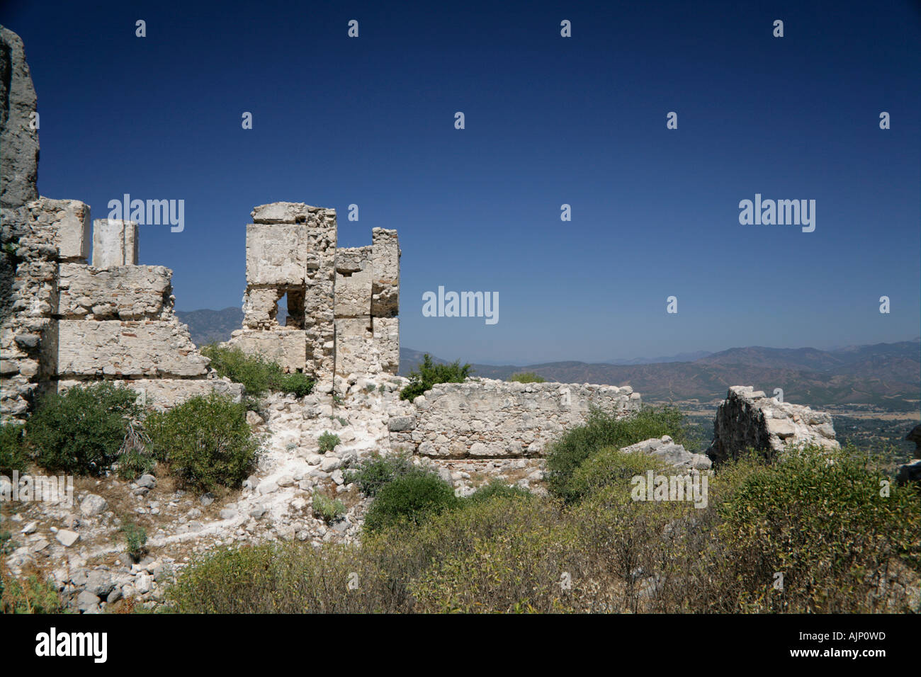 Klippe lykischen Gräber Fethiye Tlos Türkei Stockfoto