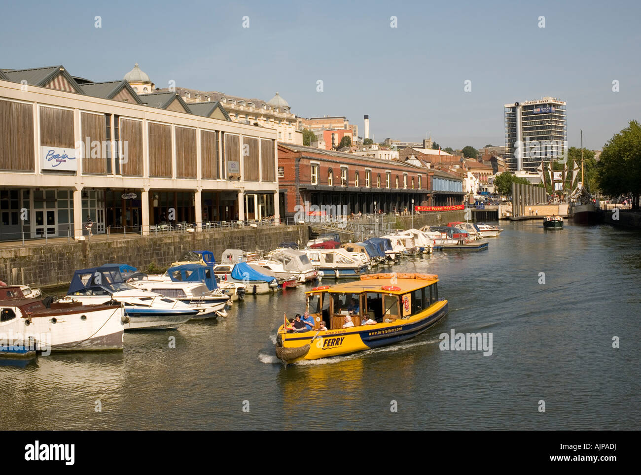 Fähre in den Hafen Bristol England UK arbeiten Stockfoto
