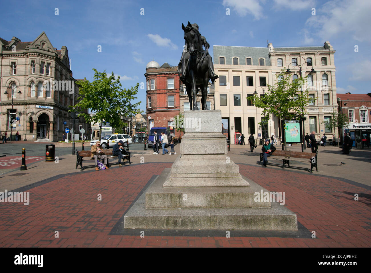 Wolverhampton Stadtzentrum Statue West Midlands England Großbritannien Großbritannien gb Stockfoto