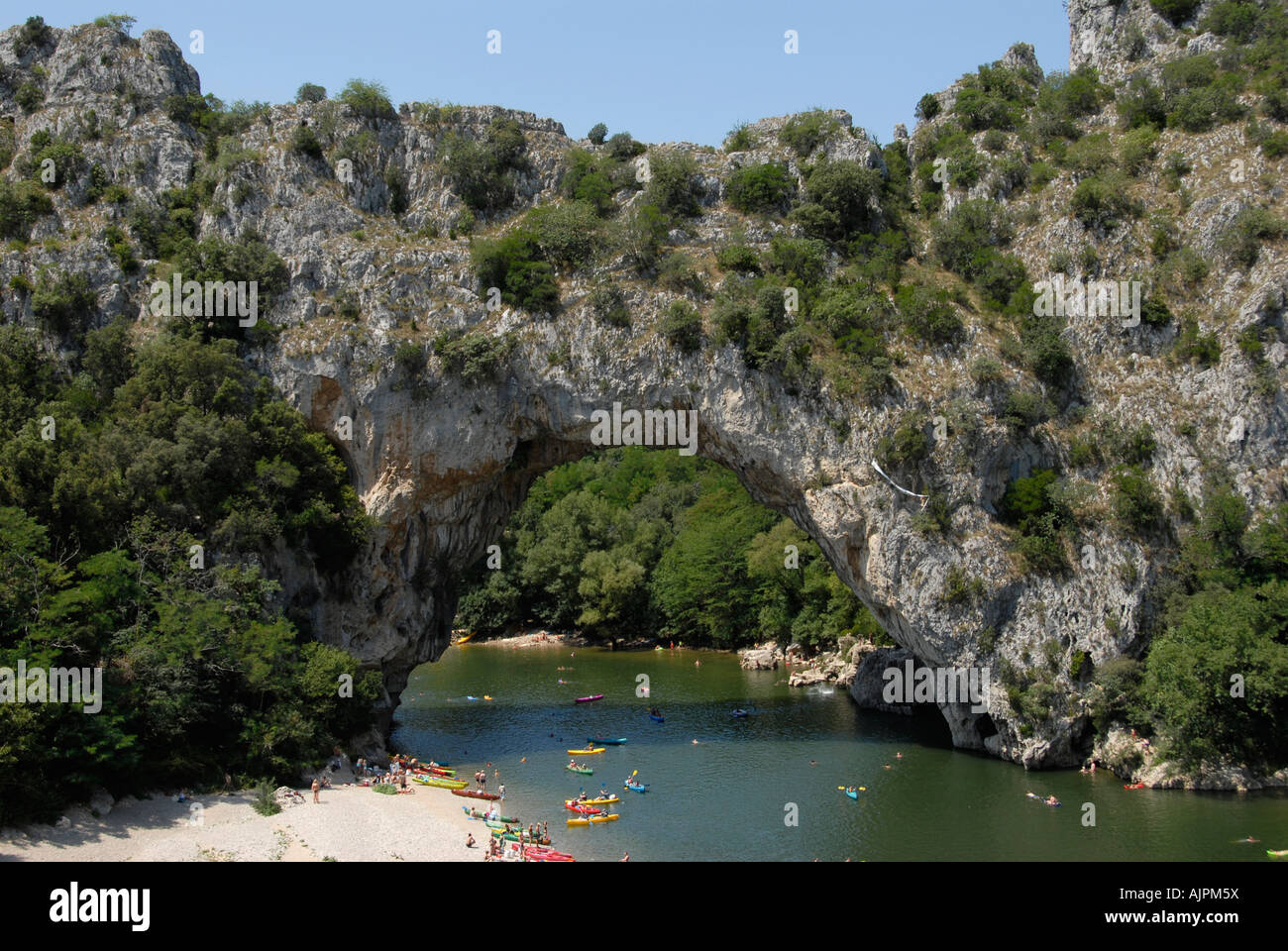 Pont-d ' Arc Ardèche-Schluchten-Frankreich Stockfoto