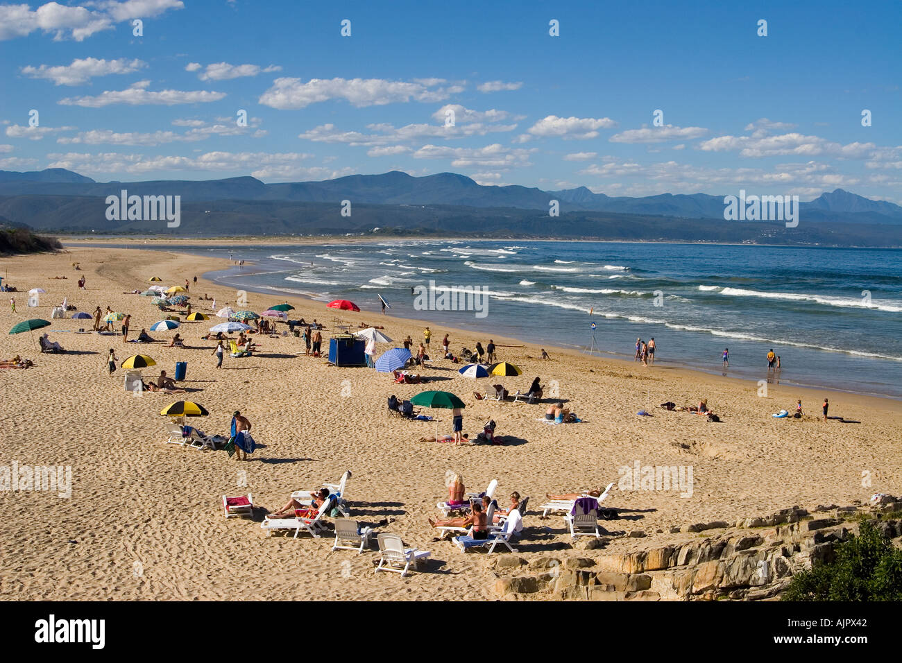 Südafrika garden Route Plettenberg Bay Strand Stockfoto