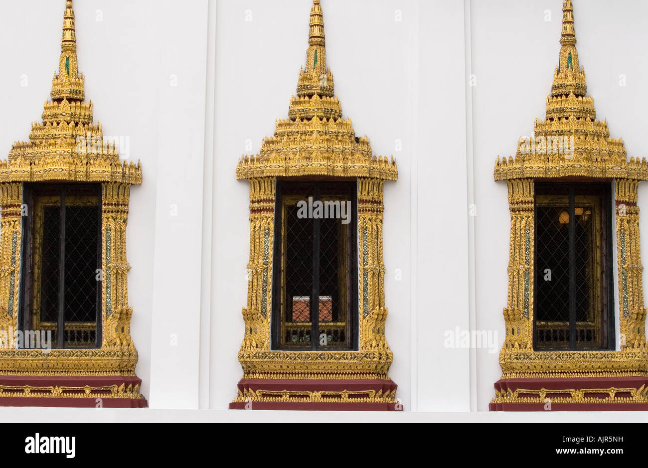 Windows im Grand Palace Stockfoto