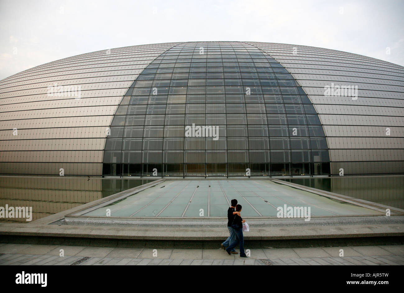 Das National Grand Theatre französischen Architekten Paul Andreu Beijing China Stockfoto