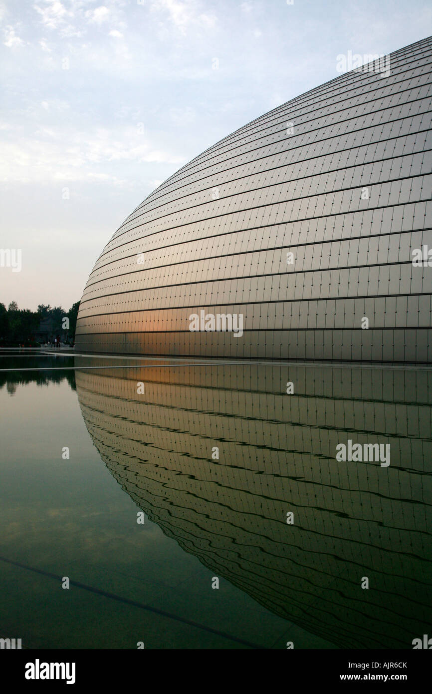 Das National Grand Theatre französischen Architekten Paul Andreu Beijing China Stockfoto