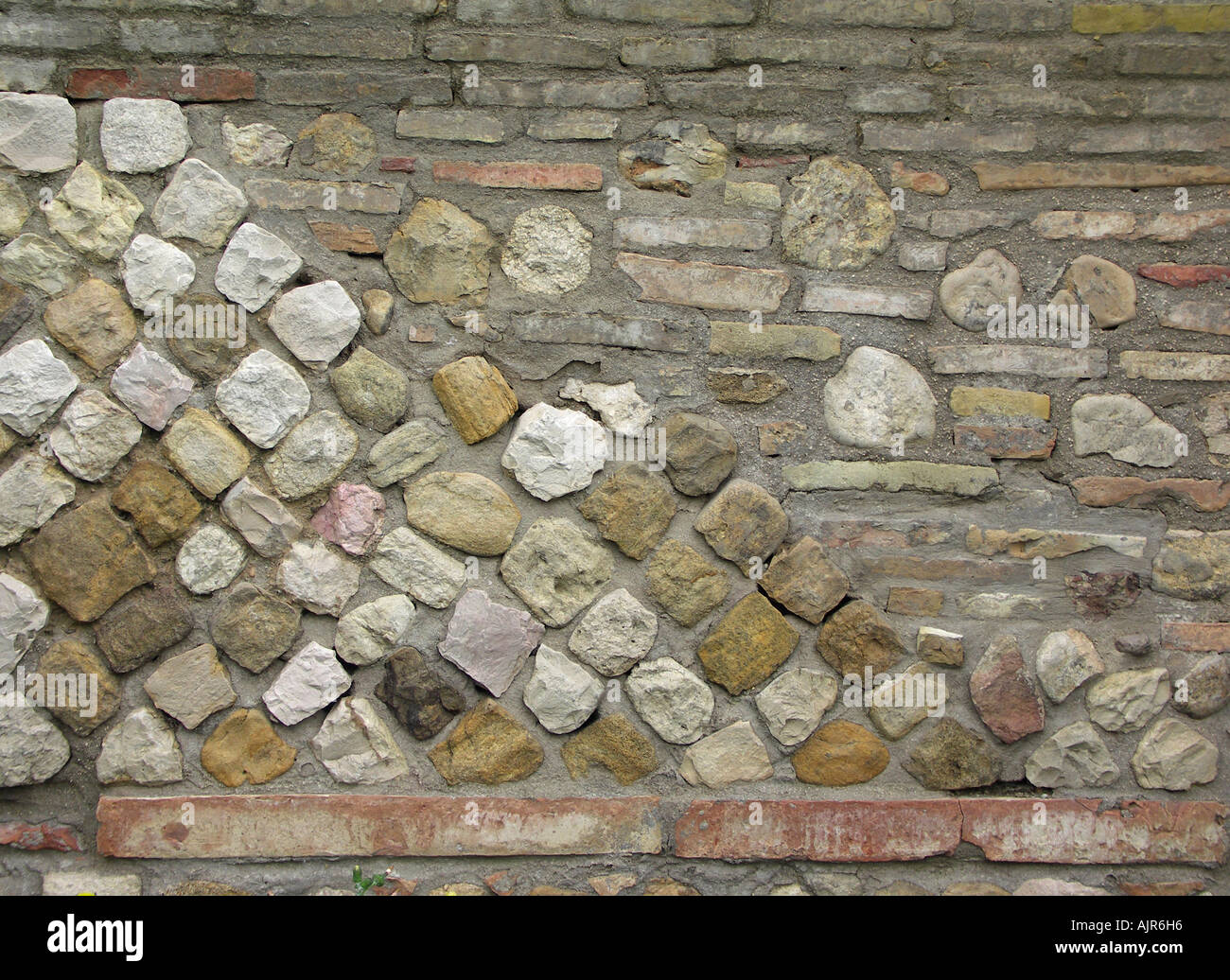 Römische Teather römische Wand Textur Stockfoto