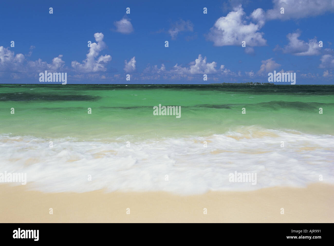 Meer und Strand Bahamas Stockfoto