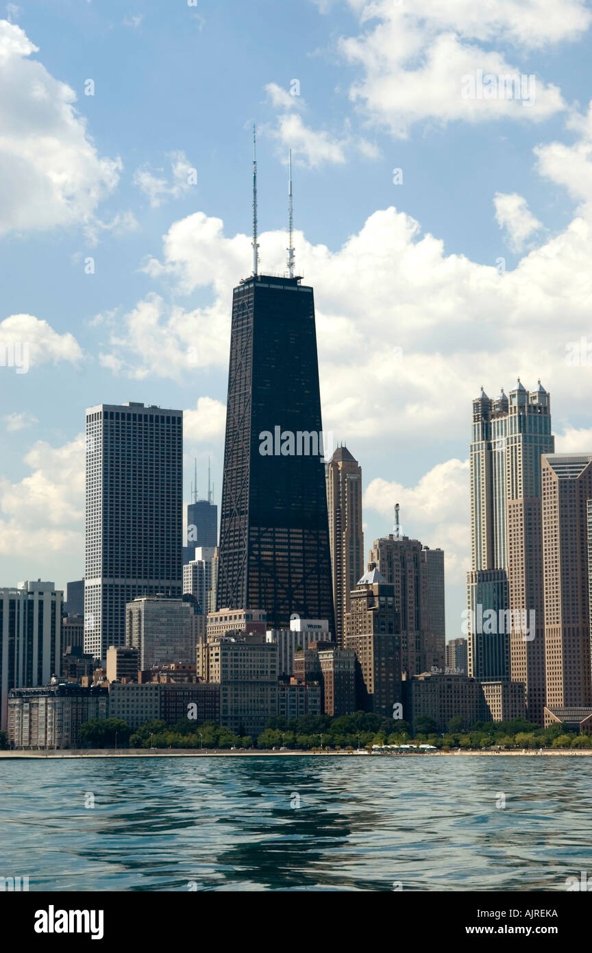 Chicago Illinois am Seeufer Stockfoto