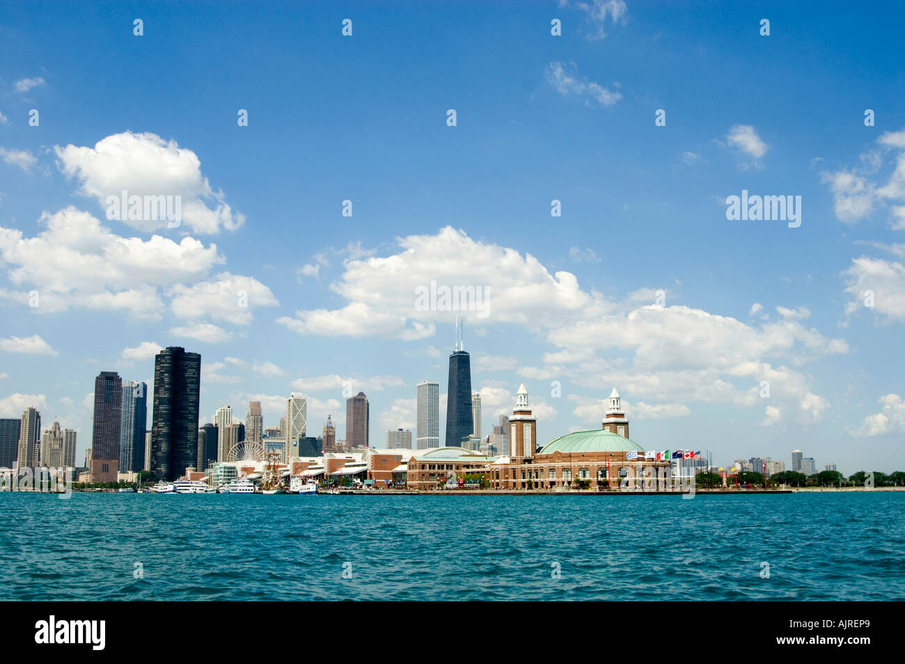 Chicago-Weitwinkel Stockfoto