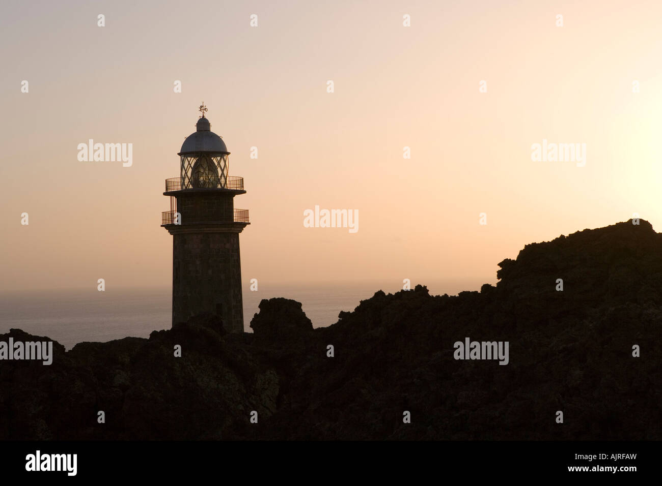 El Hierro, der Leuchtturm Faro de Orchilla Stockfoto