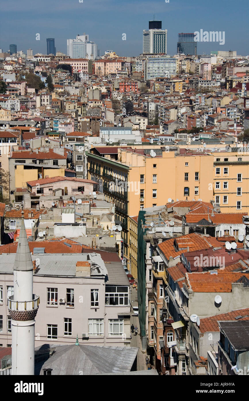 Überfüllten Vorort von Istanbul in der Türkei Stockfoto