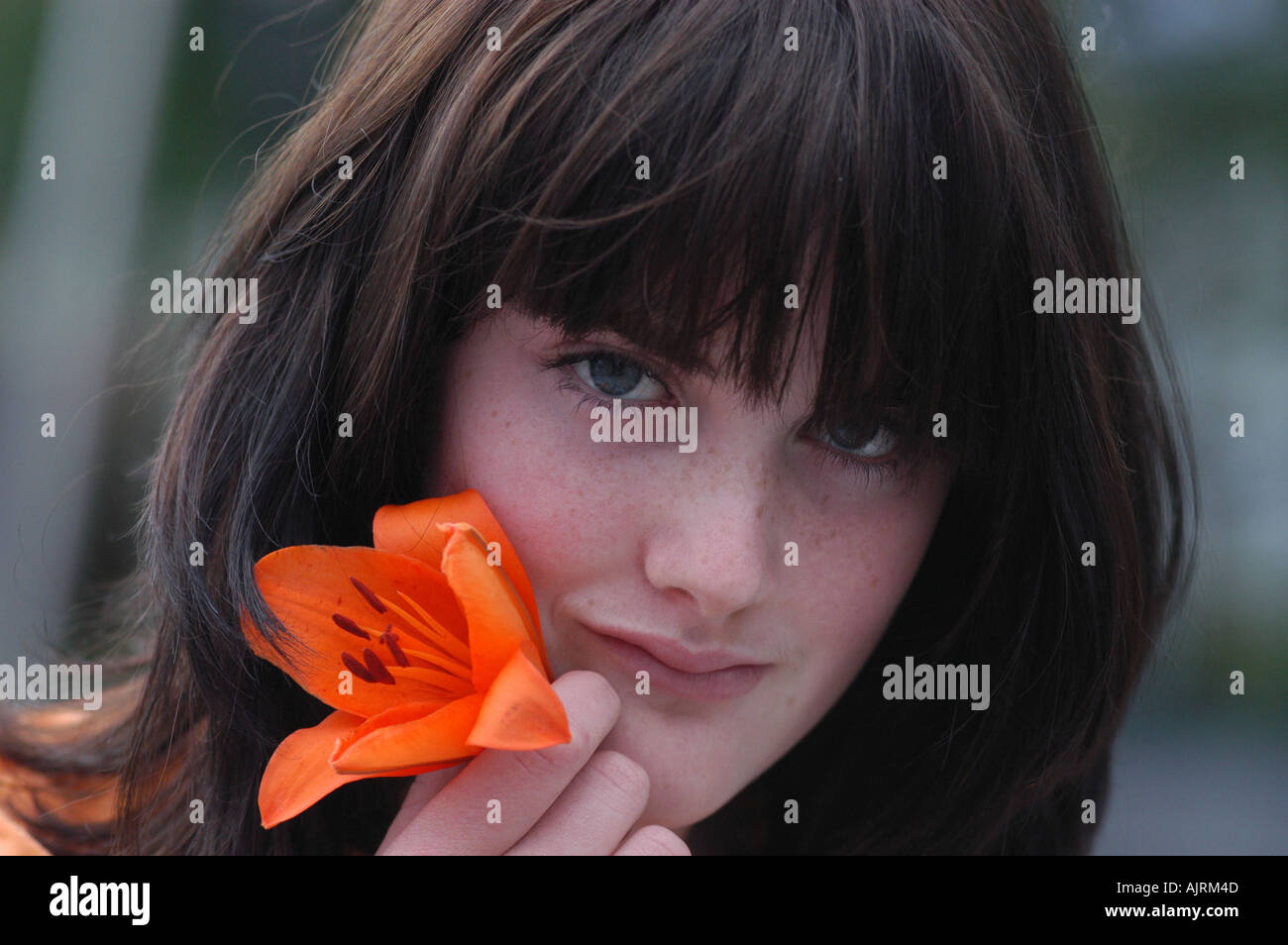 Porträt einer jungen Frau Stockfoto