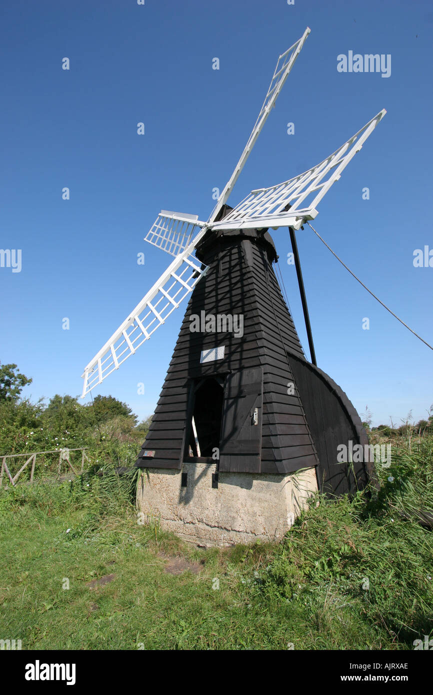 Wind-Pumpe bei Wicken Fen Cambridgeshire Stockfoto