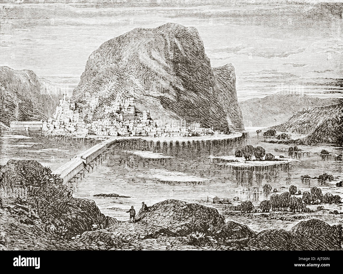 Potomac und Shenandoah bei Harper's Ferry, West Virginia, Amerika. Stockfoto