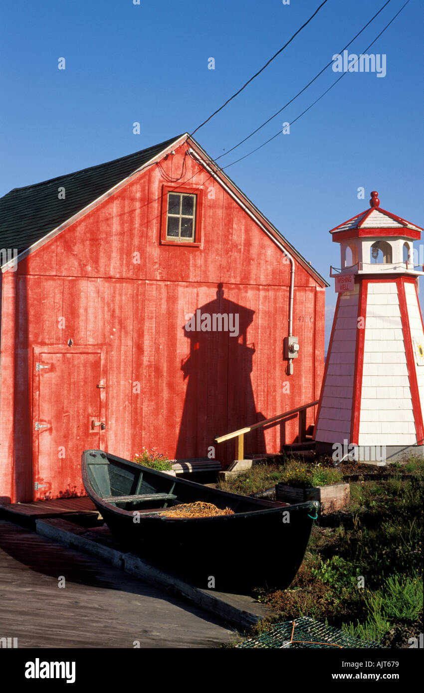 Kanada Nova Scotia Hallen Hafen Interpretive Center Hallen Hafen Fischerdorf in der Nähe von Wolfville Stockfoto