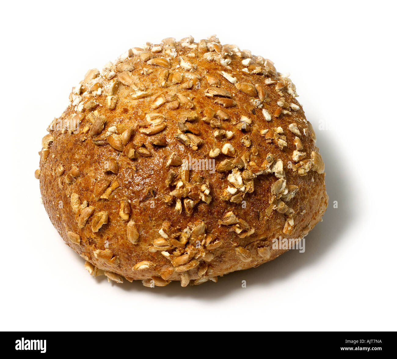 Brötchen auf einem weißen Hintergrund ausschneiden Stockfoto