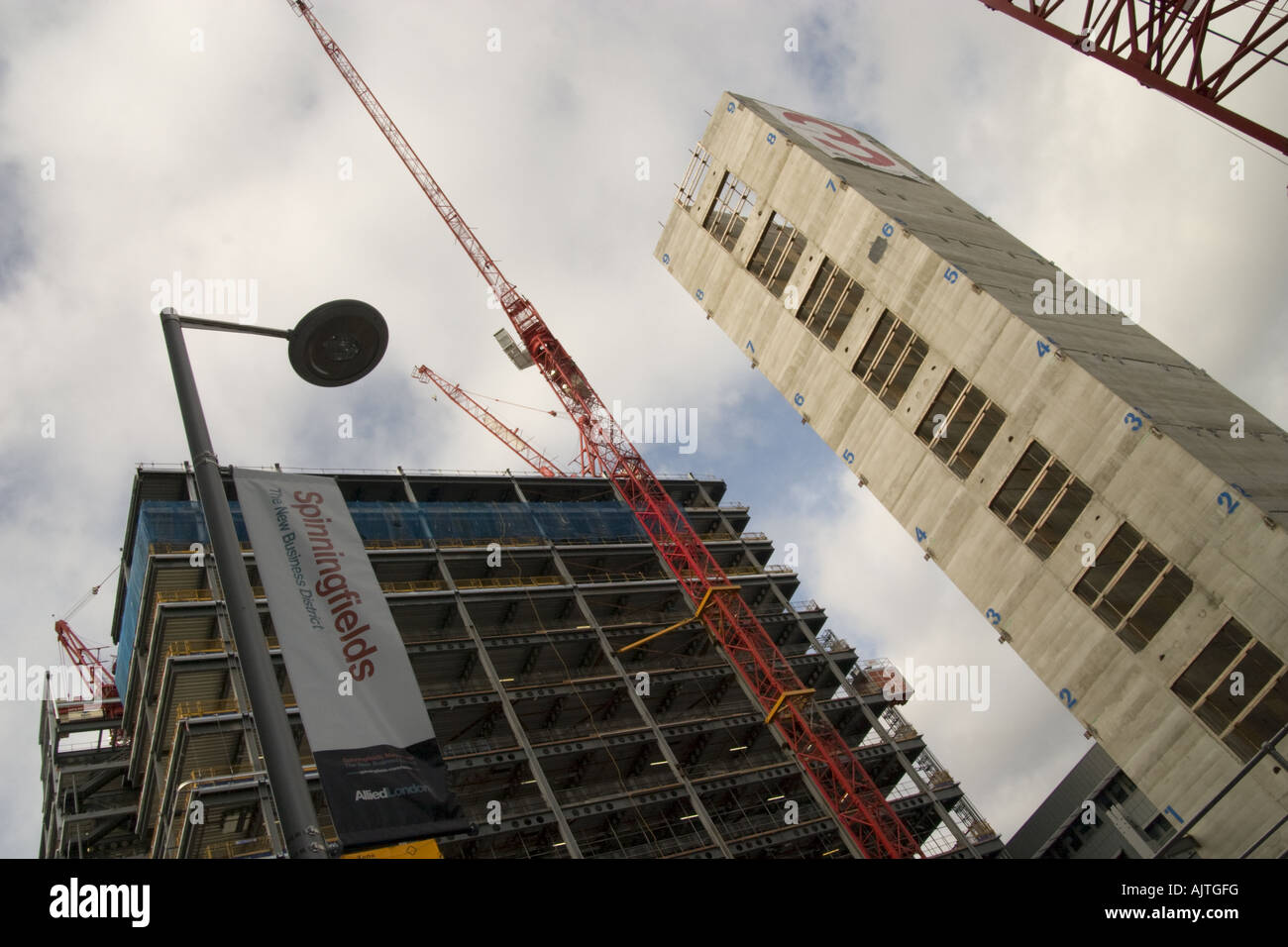 Neue Entwicklungen bei Hardman Street Spinningfields Manchester Stockfoto