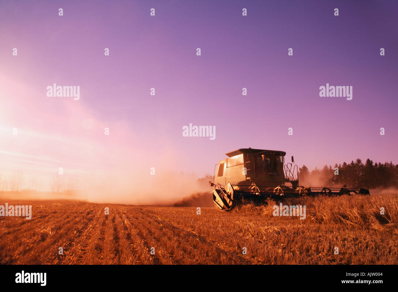 Farm Equipment Ernte Stockfoto