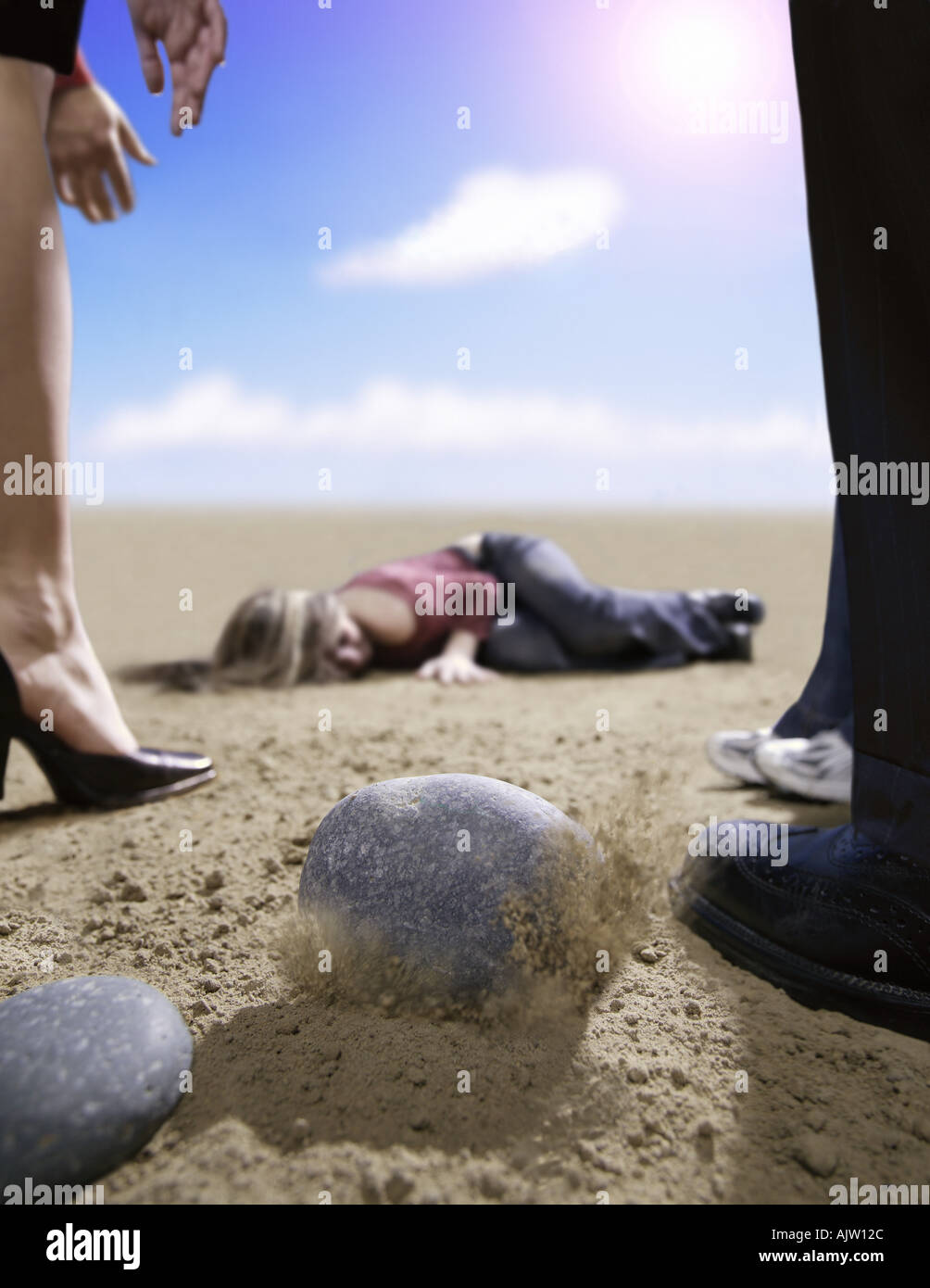 Schaden, Weiblich Stockfoto