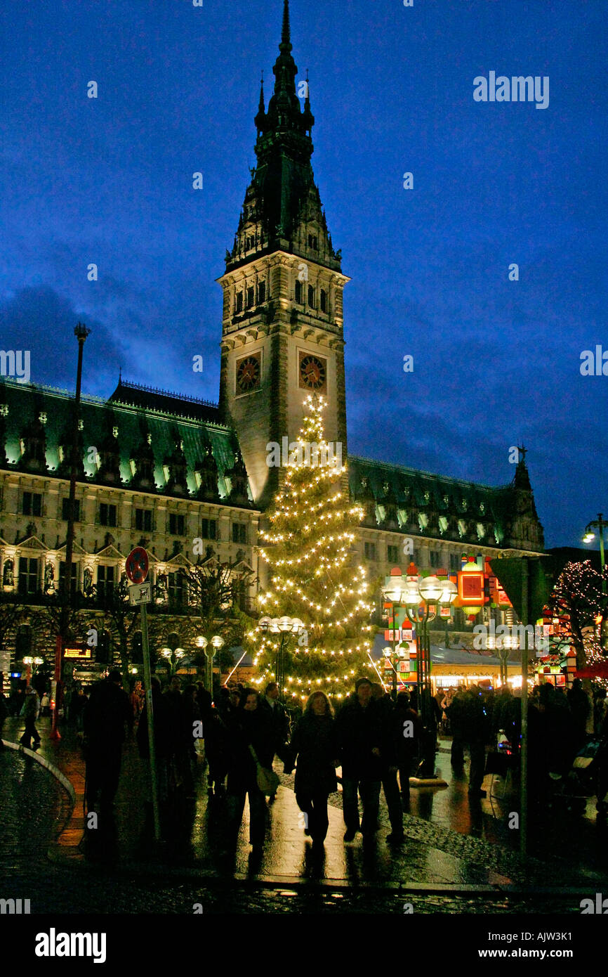 Rathaus / Hamburg Stockfoto
