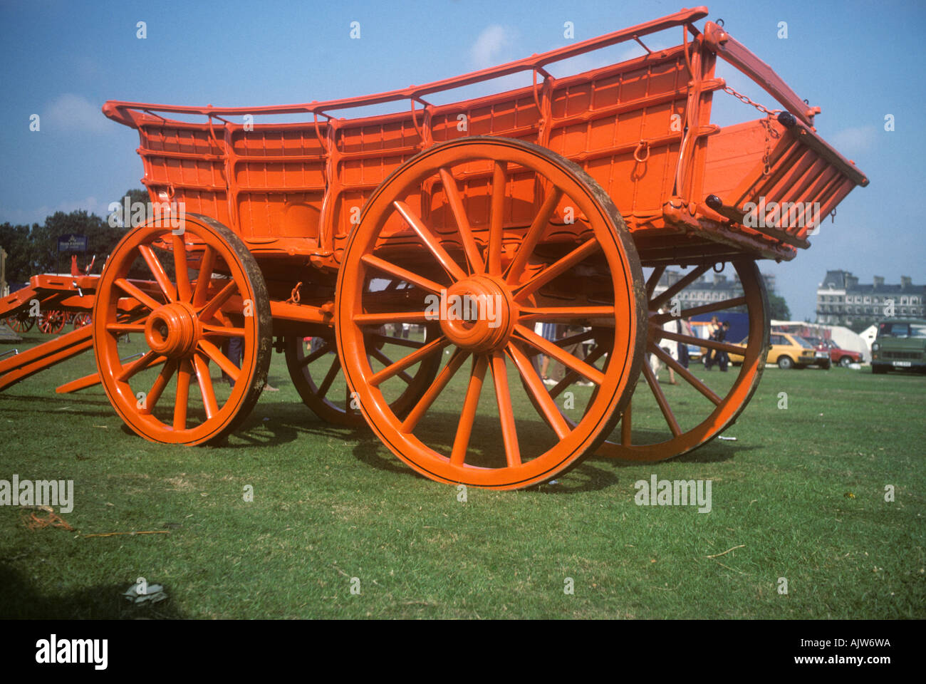 Pferd gezeichneten Wagen Edinburgh Schottland Stockfoto
