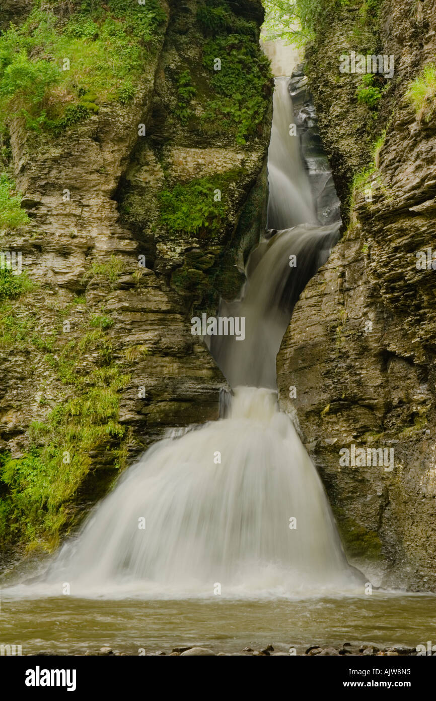 Wasserfälle bei Mine töten State Park Nord Blenheim und Gilboa New York State Schoharie County Stockfoto