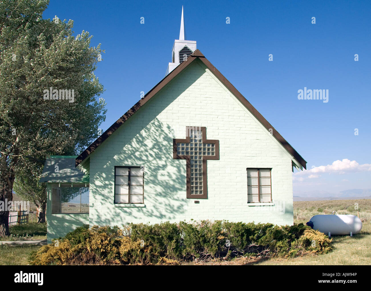 Kirche in der high Desert, CA 1 Stockfoto