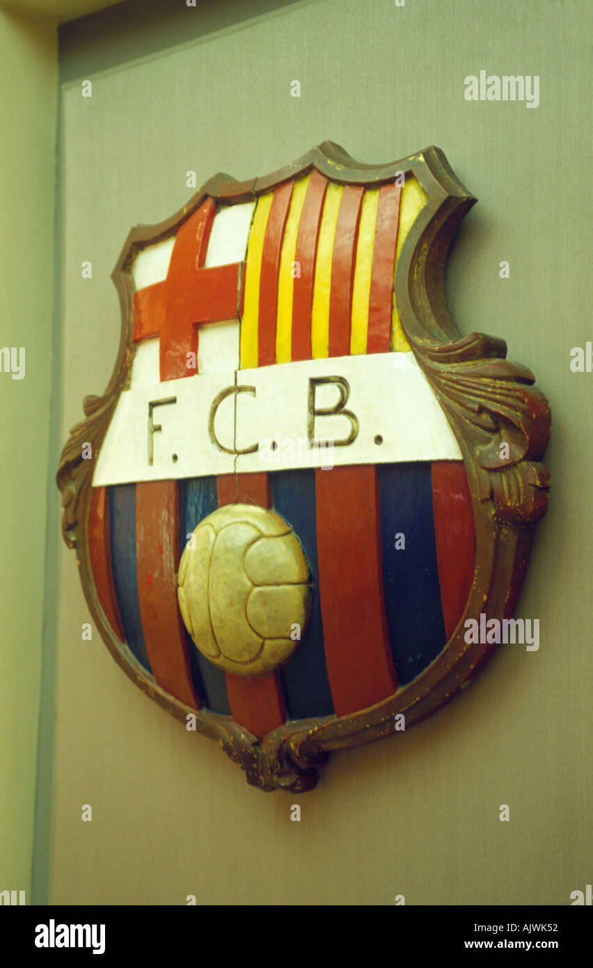 Das Wappen für FC Barcelona Stockfoto