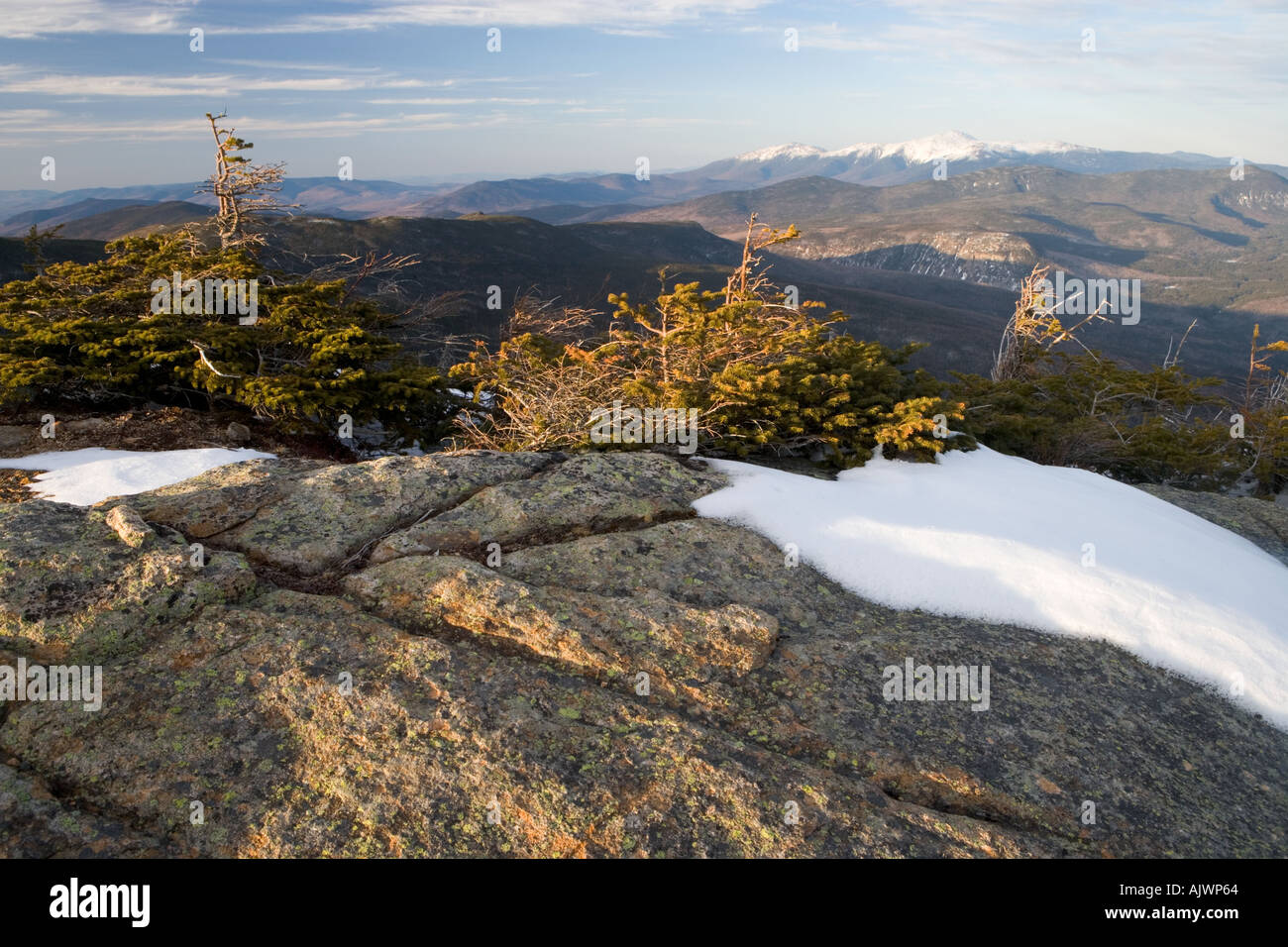 Mt Washington gesehen vom Gipfel des Mt Bond in der Pemigewasset Wilderness Area neuen Hampshire s White Mountains Stockfoto