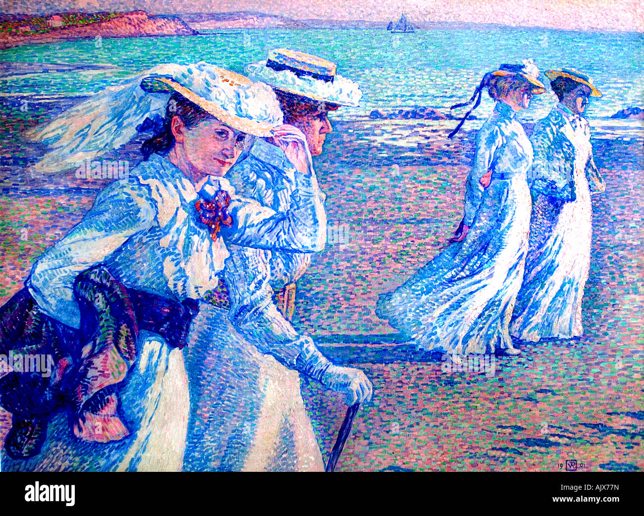 Theo van Rysselberghe (1862-1926) zu Fuß stroll1901 Belgien Stockfoto