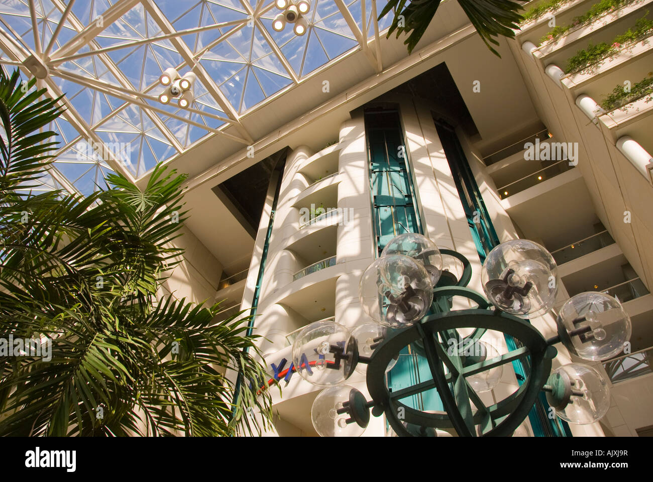Der internationale Flughafen Orlando Atrium in der Nähe von Hyatt Hotel Florida fl fla usa Stockfoto